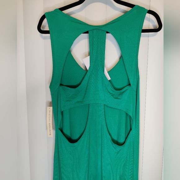 NWT Fabletics turquoise maxi dress size M - Picture 3 of 4